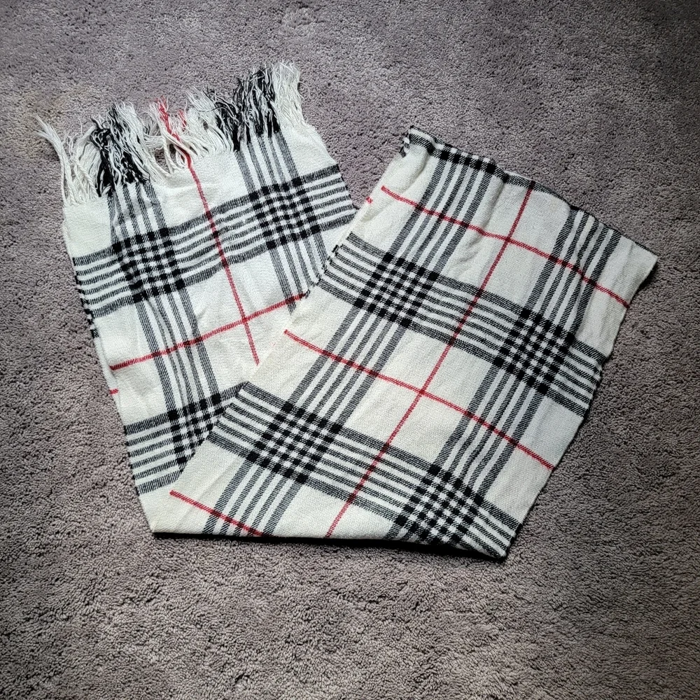 Plaid Scarf Women